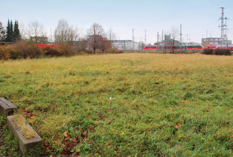 Ballwiese Hauptbahnhof Rostock Südstadt