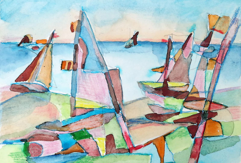 Helmut Laun Malerei Grafik Ausstellung Heizhaus 2017 2018 Südstadt Rostock
