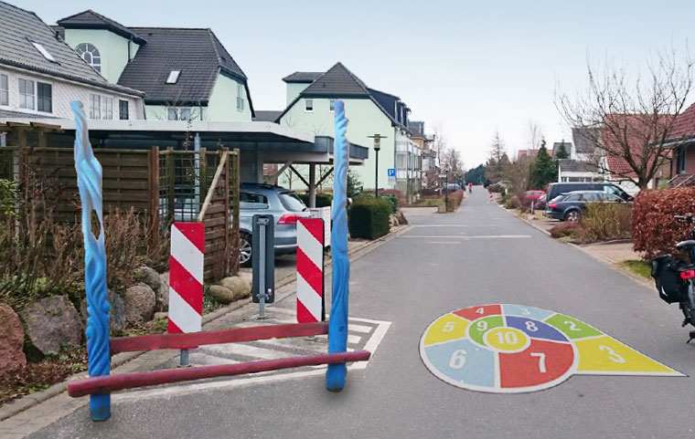 Idee Verkehrsberuhigung Biestow Kinder Spielstraße
