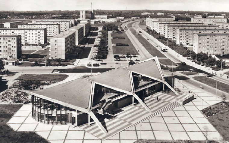 Müther Betonschalenbau Rostock Südstadt Kosmos
